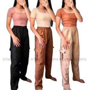 CARGO JOGGER PANTS FOR WOMEN Comfy Cargo Pants OOTD Women Trending Outfit Fits S-L Body