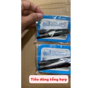 Combo 2 cái kẹp mỏ vịt kim loại dài 8cm màu đen đơn giản kẹp tóc mái mỏ vịt dùng sấy tóc mái BHHM