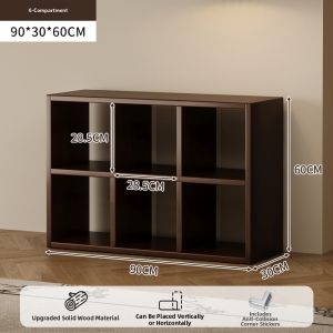 Solid Wood Home Bookshelf