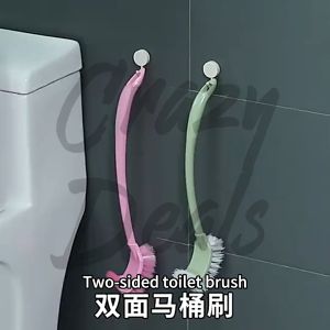 Two-sided toilet brush toilet gap cleaning brush / Berus tandas
