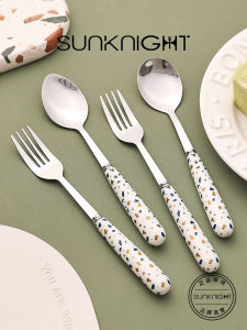 Spatula Ủi Bằng Thép Không Gỉ 304 Tay Cầm Gốm Sứ SUNKNIGHT Bàn Ăn Trưa Trang Sức Ăn Nhẹ Thiết Bị Nhà Bếp Phụ Kiện