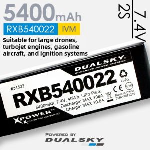Bộ Nhận Năng Lượng Tích Hợp cho UAV/JETS với Màn Hình Hiển Thị Dung Lượng 5400mAh 7.4V