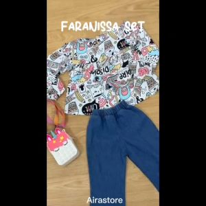 Setelan Usia 1-7 Tahun / Faranissa Set Kids / Setelan anak Perempuan