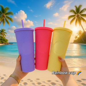 TUMBLER WITH STRAW 310ML PLASTIC WATER BOTTLE GLASS REUSABLE IDEAL FOR DAILY HYDRATION COMPACT ECO-FRIENDLY STYLISH PORTABLE BPA-FREE