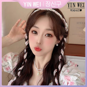YIN ริบบิ้นไข่มุกคาดศีรษะผู้หญิง2024คุณภาพสูงและใหม่ผมพอร์ตการ์ดอารมณ์ลม