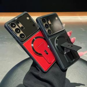 Invisible Stand Phone Case for iPhone 18 Pro Max 17 16 15 14 13 12 11 5G Shell Magnetic Creative Clear Bracket Lens Filter Bracket Camera Protection Cover