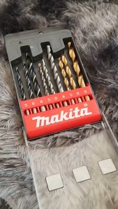 MAKITA ดอกสว่านชุด 9 ตัว เจาะ ไม้ ปูน เหล็ก 5-6-8 มีความต้านทานการกระแทก ใช้สำหรับงานหนัก