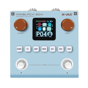 ​​M-VAVE Annblackbox Multi-Effects Pedal Blackbox- Guitar/Bass Amp Simulator w/80 Editable Presets 6 FX & Built-in Battery​​