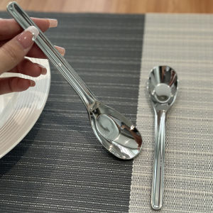 Portable Childrens Spoon Fork Set Stainless Steel 304 Dessert Spoon Baby Toddler Feeding Utensils Student Diningware