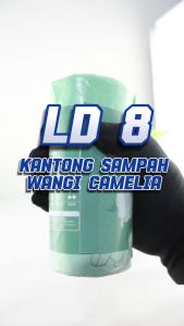 Kantong Plastik Sampah Gulung 1 Roll Isi 50 / 100 Pcs Aroma Camellia Plastik Sampah Dengan Tali LD-8