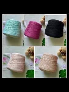 Yarn - Sợi Cotton Silk & 100% Cotton | Hàng cối to - Sợi se/xe tròn - Cỡ sợi 0.8mm | Sợi đan móc mùa hè | Terri Store