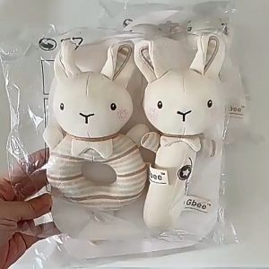 Animals Squeeze Chimes Sound Toy For Newborn Handbell Baby Rattle Soft Plush Toys