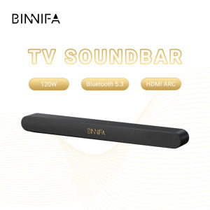 BINNIFA Live1T 120W Speaker Wooden Material HDMI ARC Home Theater Surround for PC Theater 3D Surround Soundbar