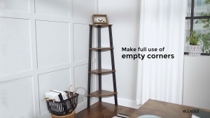 XUXU  Corner Bookshelf Storage Rack Corner Display Rack Simple Wall Bracket Waterproof Moisture-proof Rak Buku Rak Barang Kelembaban Tahan Air 置物架客厅
