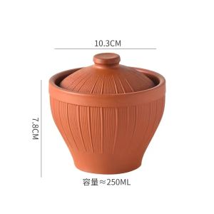 High Temperature Resistant Purple Clay Soup Pot Water Separation Slow Cooker for Hotel Catering Ceramic Traditional Chinese Style