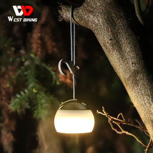 WEST Cắm Trại Đạp Xe Đèn Chống Nước Có Thể Sạc Qua USB Đèn Treo Đèn Lồng Siêu Sáng Lều Cắm Trại Ngoài Trời Đèn Lampu Đèn Ban Đêm Đèn Led Cắm Trại