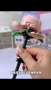 พร้อมส่งจากไทย🌹ดอกไม้ ดอกกุหลาบ DIY ตัวต่อดอกไม้ ช่อดอกไม้อมตะ ของขวัญวันวาเลนไทน