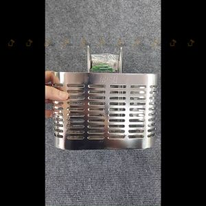 Ống đũa inox 304 Qui Phúc 3 ngăn Ống đựng muỗng đũa inox