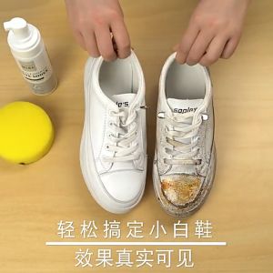 FinDee โฟมซักแห้งรองเท้า ขจัดคราบรองเท้า ไม่ต้องล้าง น้ำยาขจัดคราบ โฟมซักแห้ง 200ml shoe cleaner มีสินค้าพร้อมส่ง