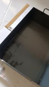 Wajan roti bakar/Wajan donat/wajan/panggangan roti/ burger / kebab / wajan plat hitam uk 25x35x10 cm