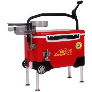 HENG GUAN | Multipurpose Lightweight Thick Fishing Box with Wheels 37L