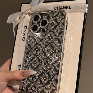 เคสโทรศัพท์มือถือ Apple 15Promax ป้องกัน Full Cover ดีไซน์หรูหรา เครื่องประดับเพชรประดับขอบ เคลือบด้วยโลหะ ดีไซน์เก๋ไก๋