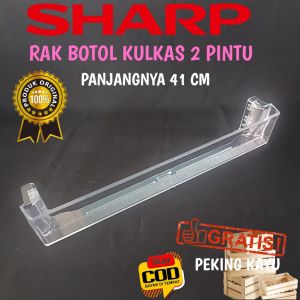 Sharp Rak Botol Kulkas 2 Pintu Bagian Bawah Atau Freezer Pintu Atas 41cm Original Baru