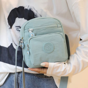 Fashionable Oxford Cloth Crossbody Bag Womens Mini Shoulder Bag Trendy Compact Canvas Purse Casual Style Pure Color Design