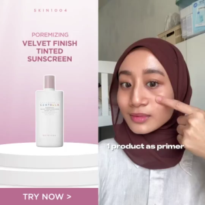 Skin1004 Madagascar Centella Poremizing Velvet Finish Sunscreen SPF50+ PA++++ 50ml | Pore‑refining velvety matte sun care centella soothing formula non‑greasy soft finish lightweight daily facial sunscreen