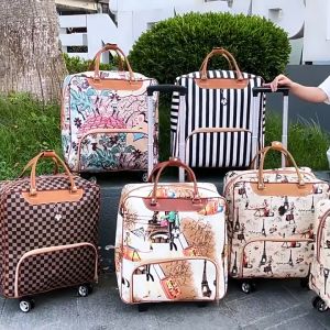 SAFARI 20 Inch Oxford Large Hand Waterproof Luggage Duffle Bag Travel Bag Trolley Bag Womens Large Capacity Mens Travel Universal Luggage Bag with Wheels 2024 New Style