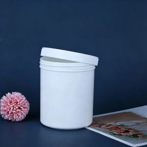 Food Grade PP Plastic Jar with Screw Lid 250ml/500ml/1000ml Sealed Storage Container Refillable Cosmetic Pot for Cream Powder