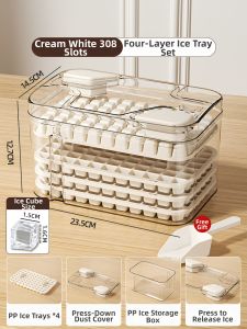 MEISHIMEIJIA | Press Large Food-Grade Home Ice Cube Mold