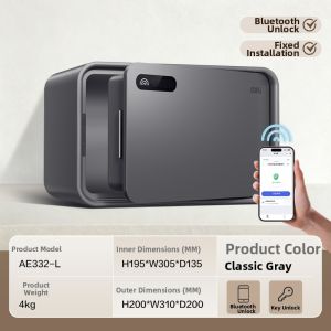 deli | Bluetooth Intelligent Management Automatic Door Opening Safe Steel Theftproof