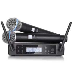 BEIJI GLXD4 UHF Wireless System  Dual Wireless Microphone Adjustable Microphone Frequency Volume