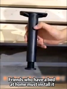 Screw-Free Bed Furniture: T-Shaped Retractable Bearing Bracket & Adjustable Bed Support Foot