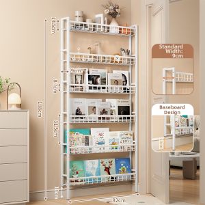 JINXIUBAINIAN | Ultra-thin Compact Childrens Bookshelf