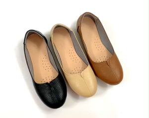 Giày  búp bê da thật đế bệt khoét tim DORIS DR014- CÓ BẢO HÀNH- SIZE CHUẨN- CÓ SIZE 40.