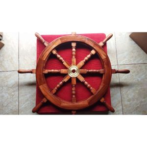 SETIR KEMUDI KAPAL PERAHU 32 Inch (Kayu Jati)