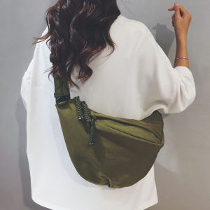 Túi Đeo Vai Đơn Vải Canvas Dung Tích Lớn 2025 Túi Đeo Chéo Thể Thao Du Lịch Đạp Xe Túi Đeo Ngực Cho Nữ Túi Đeo Vai Đơn Giản