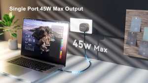 Vention 45W GaN Charger Type C Fast Charger USB C Charger Quick Charge 3.0 For iPhone 16 15 14 Pro iPad Samsung Macbook Air Laptop PD Fast Charging