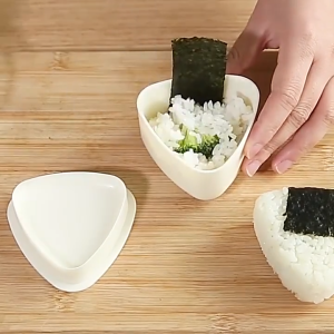 2PCS Triangle Form Mold Sushi DIY Onigiri Rice Ball Bento Press Maker Mold Tool