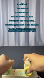 STEKER T-Arde 4 arah+SAKLAR ON/OFF+NEON / Colokan Cabang Multi CAHAYA Kotak kontak SC-386