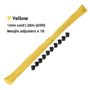 [HODR] 20M Guyline Long Dyneema Ropes 1mm/2mm Ultralight Shelter Cord Tent Ropes Tensioner Adjuster Tarps Tent Accessories