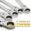 1set Ratchet wrench tool set, ratchet wrench set, professional wrench for automotive manipulator torque hand tools. 