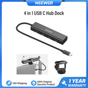 NEEWER 4 In 1 USB C Hub 3.1 Gen2 100W PD with Cold Shoe Adapter PS020E