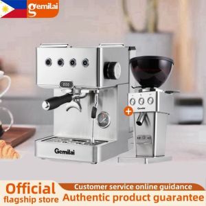 Gemilai CRM3005L coffee machine semi-automatic household commercial small extractor 15Bar high-pressure extraction and concentration steam frother milk frother
