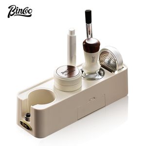 BINCOO Coffee Tamper Set Espresso Machine Powder Press Base Stretchy Powder Press Hammer 51MM/58MM