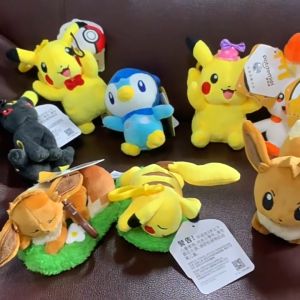 [SG Seller] Original Pokemon Stuffed Toy Bag Hanger Toy Plushie For Kids Goodie Bag Cute Pikachu Soft toy Keychain