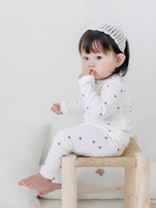 Baby Girls Home Clothes Set: Bottoming Clothes for 6-12 Months Old