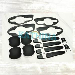 Paket Outer Handle Cover Pintu Mobil All New Avanza Xenia Hitam Doff Polos